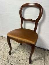 Wiener Barock Stuhl Einzelstuhl Stoffbezug Antik Salonstuhl Stuhl Holzstuhl