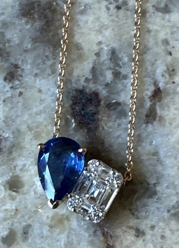 Saphir diamant brillant - saphir,