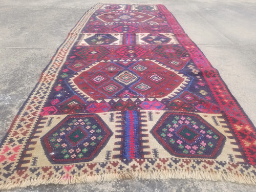 Used antique hand - used, afghan