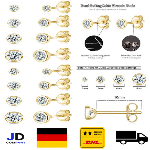 Silber 925 ohrstecker zirkonia - 925,