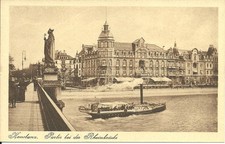 AK Konstanz am Bodensee - Rheinbrücke, Raddampfer, Schiff, Seehotel - ca. 1920