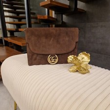 Gucci Ring Schoulder Bag Braun