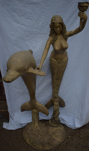 Meerjungfrau mit delfin - meerjungfrau,