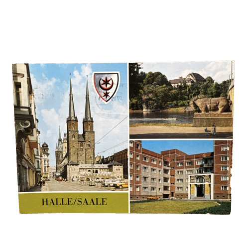 Postkarte halle saale - ak,