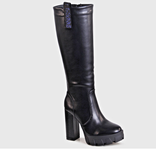 High heel plateau - high, plateau-stiefel