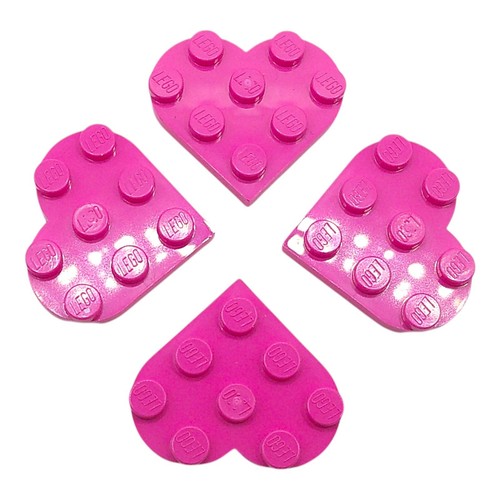 Lego platte herzform - 4x,