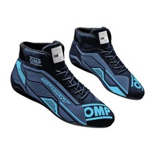OMP Fahrerschuh SPORT MY22 Schwarz-Blau (FIA) Größe 42