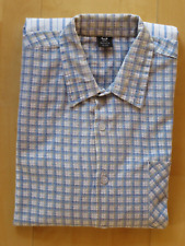 altes Herren - Nachthemd ~ Gr: 39/40 ~ blau/kariert ~  Vintage ~ Faschingskostüm