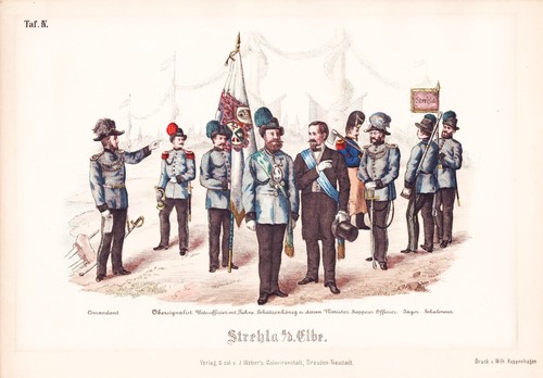 Strehla sachsen uniform jäger - sachsen,