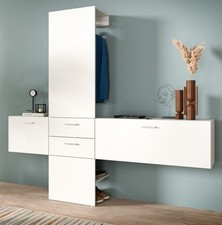 Garderobe Set 3-teilig weiß