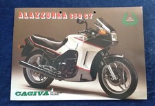 Cagiva Alazzurra 650 GT Prospekt gelocht italienisch