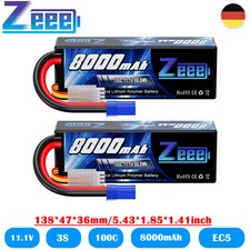 2PCS Zeee 3S Lipo Akku 11,1V