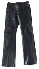 Polo  Damen Motorradhose Lederhose Leder Hose  Bickerhose Gr. 38 Schwarz
