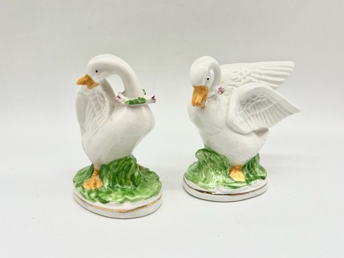 Porzellan gans gänse - 2x,