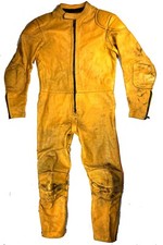 WADDINGTON UK Vintage Motorrad Biker Race Suit Lederkombi 50 M-L