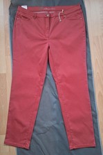 Damen Hose Toni Perfect Shape Gr. 46 Kurz NEU Ziegelrot