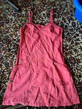 soccx woman kleid träger tunika tasche träger latz kleid verstellbar y2k 38 M