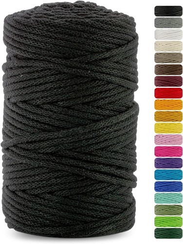 Makramee garn schwarz mm - makramee,