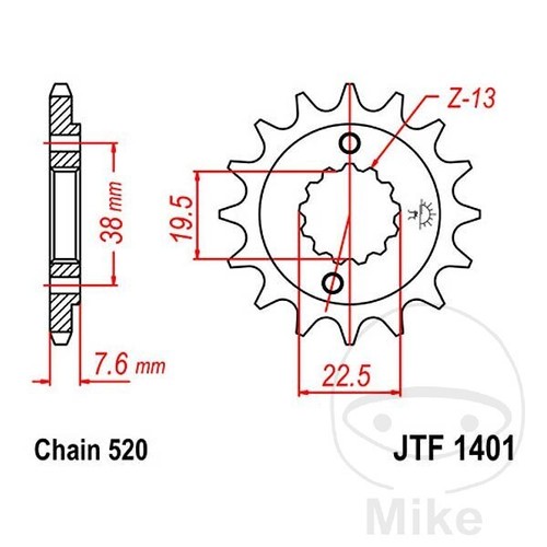Ritzel für triton supermoto - ritzel,