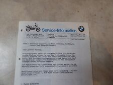 Alte Service-Information BMW