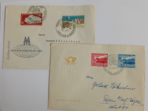 Ddr briefe ersttagsbrief fdc - briefe,