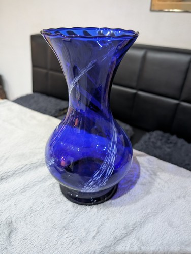 Vintage design vase kobaltblau - vintage,