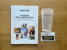 Europa-Park Rust FITNESS, WELLNESS & SPA Set: Broschüre, Becher, Karte
