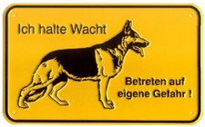 Achtung-Hund-Schild-Alu-25x15