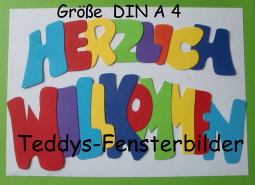 Teddys fensterbilder - teddys,