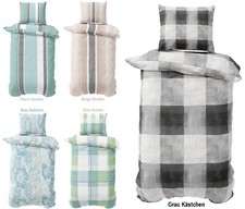 Biber Bettwäsche Baumwolle Winter Garnitur Set kuschelige Feinbiber Bettbezug