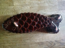 Alte Backform, Keramik, Braun