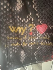 Desigual Schal Tuch Schwarz Rot