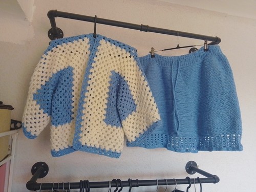 Jacke und rock set - jacke, handarbeit