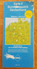 Aral Karte: Nr. 4 - Bundesrepublik Deutschland,  Ausgabe 1984/85