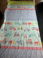 Designers Guild  Kinder Bettbezug 135×200 cm Schachbret blau Fahrzeuge Autos 