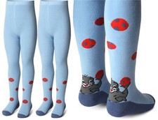 2 Paar Mädchen Kinder Strumpfhose aus Baumwolle Kinderstrumpfhose Warm DTe-003