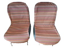 Schonbezüge Sitzbezüge für Fiat 500D Oldtimer Modell D / Avio Blau & Stoff