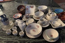 Altes Puppengeschirr Tellerchen ,Schüsseln ,Tassen ,Kanne usw… Porzellan,Keramik