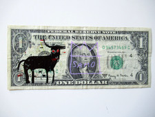 c) J.M.BASQUIAT: 1$ BANKNOTE