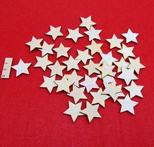 Holz Sterne 3 cm 35 Stück