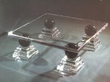 Luxus Design Wohnzimmertisch Marmor Acryl Plexi glas massiv Tisch Couchtisch    