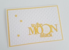 * Stanzschablonen * To The Moon And Back* Mond in 3 Größen * 2 Stück *