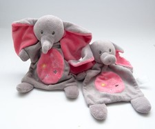 Nicotoy 2x Elefant grau rosa