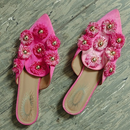 Vintage aquazzura mules pink - vintage,