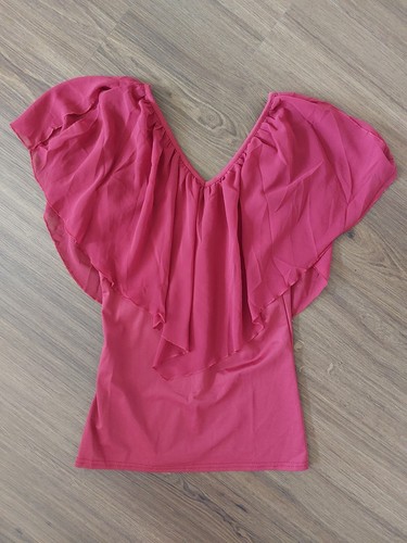 Top,Bluse,Shirt,weinrot,rot,ti