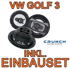 VW Golf 3 III Vento  CRUNCH GTI LAUTSPRECHER BOXEN SET TÜR VORNE-HINTEN  NEU
