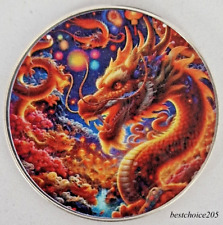 Silver Coin: 2024 American Eagle "Dragon of Power" Color  - 1 Oz Fine Silver