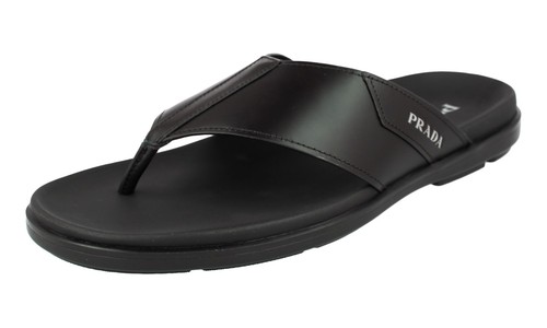 Prada leder zehentrenner - leder,