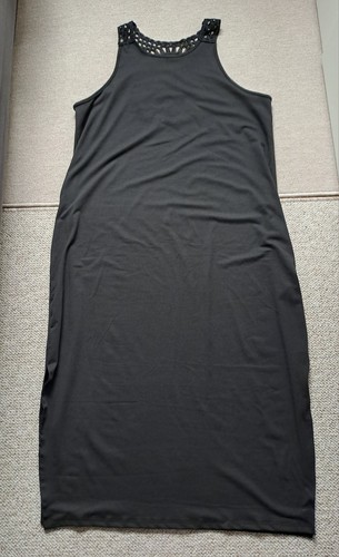 Maxikleid schwarz mit