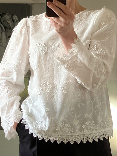 Cremefarbene hilda bluse - hilda,